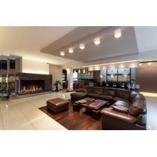 Akos Hoog Glas Inbouw Gashaard NV150 F2 Hoek Haard