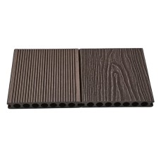 Composiet Vlonderplank Coffee 2,3 x 14,8 x 400 Cm Houtnerf / Ribbel
