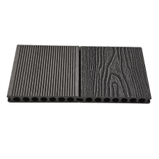 Composiet Vlonderplank Licht Grijs 2,3 x 14,8 x 400 Cm Houtnerf / Ribbel