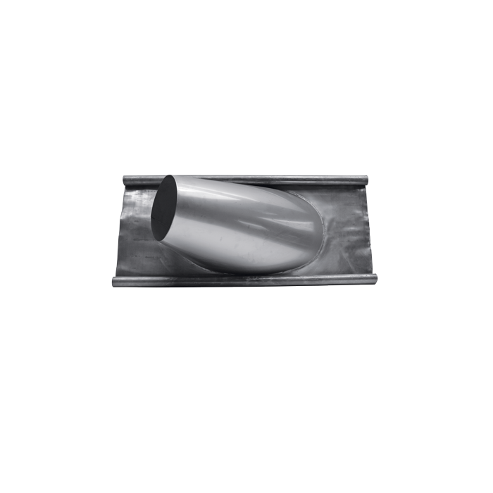Rookkanaal 125 Dw. Dakplaat Hellend lood 20-45 Gr