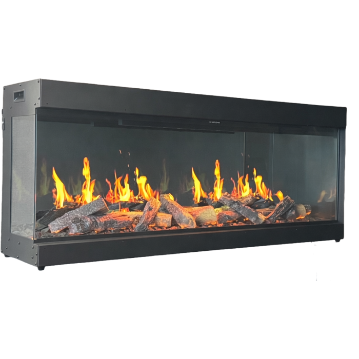 1,2 en 3 zijdige elektrische haard 50 Inch 127 cm