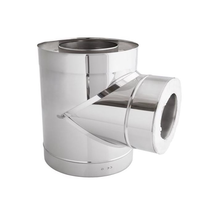 Rookkanaal Darco 180 Dw. T-Stuk Met Deksel 90 Graden