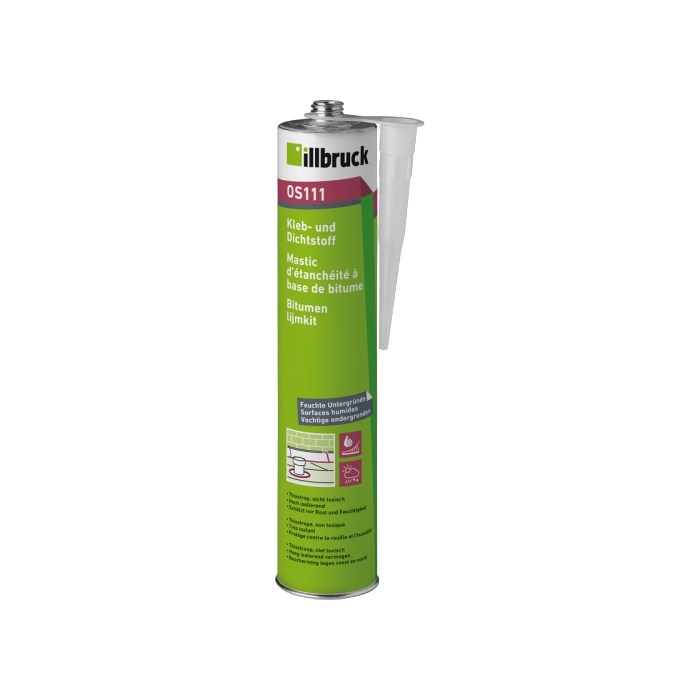bitumen lijm- en afdichtingskit Zwart 310ml