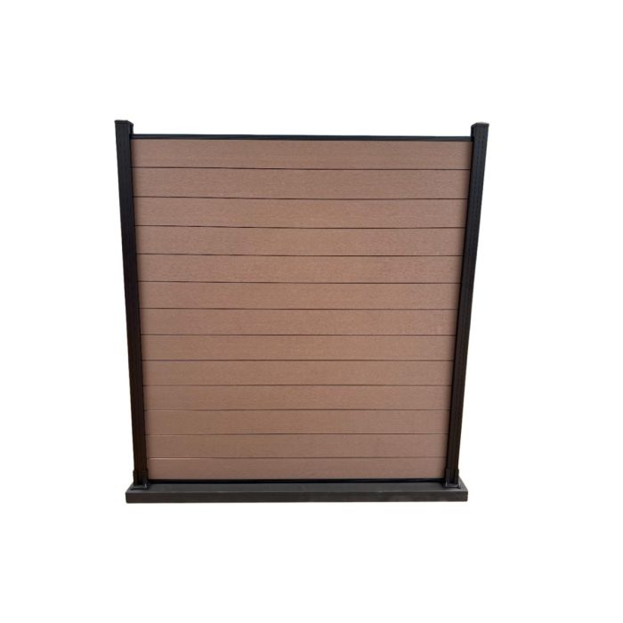 Modulair Schutting Composiet Coffee 180x180 cm (zonder palen)