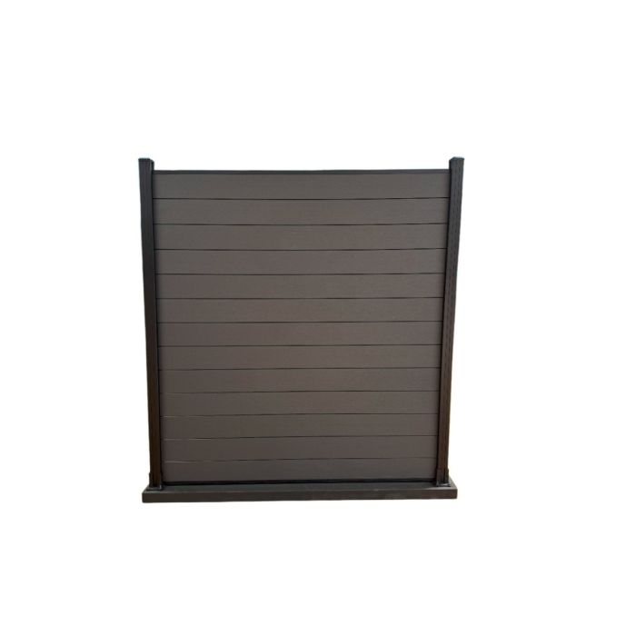 Modulair Schutting Composiet Donker Grijs 180x180 cm (zonder palen)