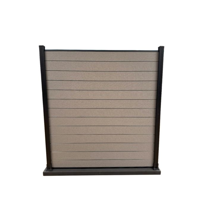 Modulair Schutting Composiet Licht Grijs 180x180 cm (zonder palen)
