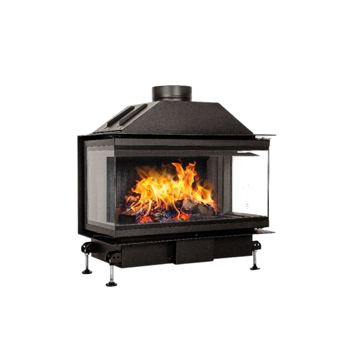 Inbouw Houtkachel Crystal 60 Open Side