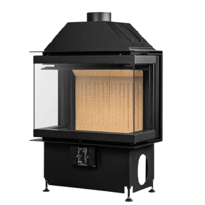 Inbouw Houtkachel Crystal 60 Open Side