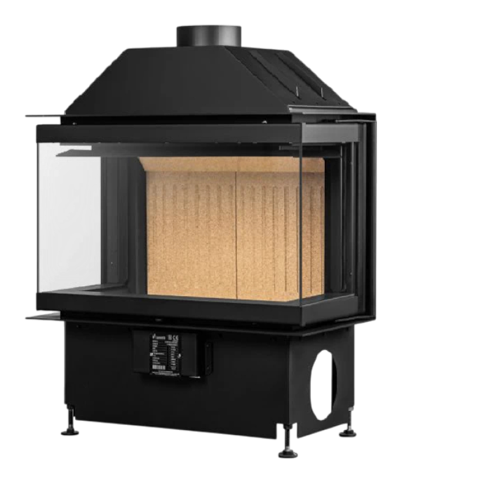 Inbouw Houtkachel Crystal 70 Open Side