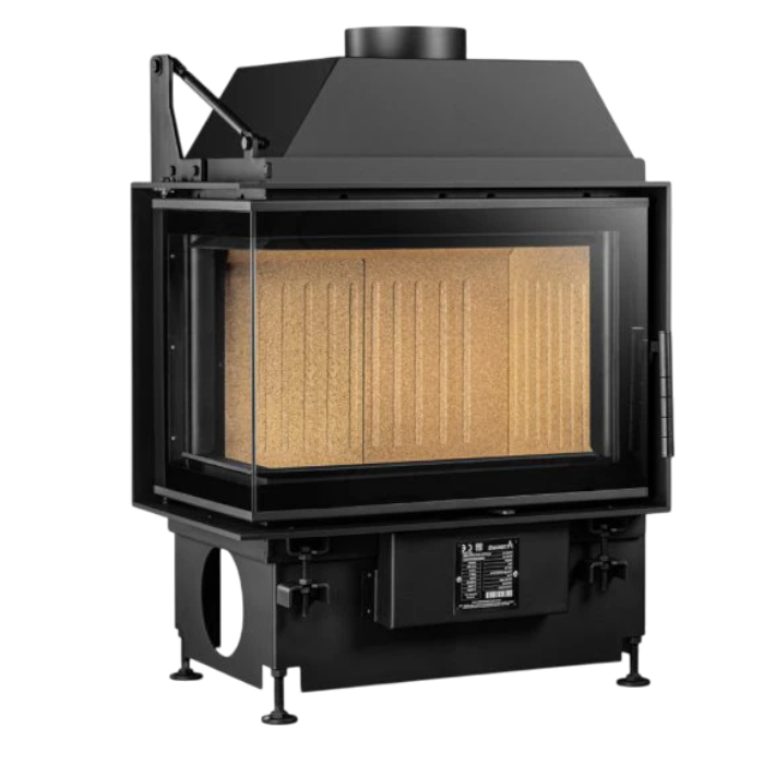 Inbouw Houtkachel Quattro 60 L Links Open Side