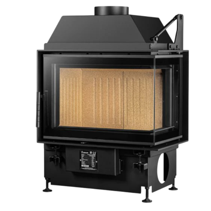 Inbouw Houtkachel Quattro 60 R Rechts Open Side