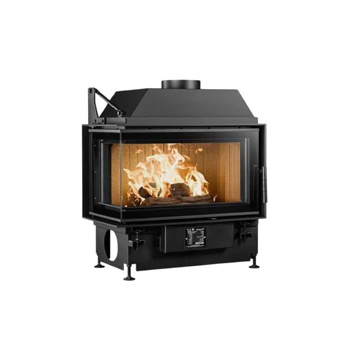 Inbouw Houtkachel Quattro 80 L Links Open Side