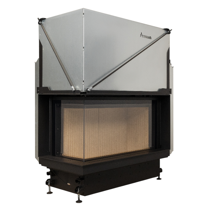 Inbouw Houtkachel Quattro 90 Links Glas Premium Edition