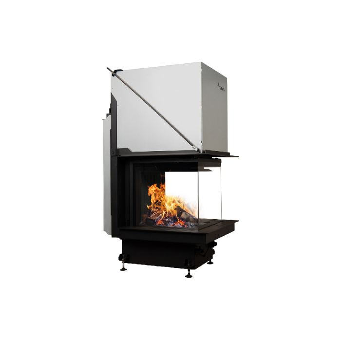 Inbouw Houtkachel Room Divider Crystal 3D 50x50 Premium Edition