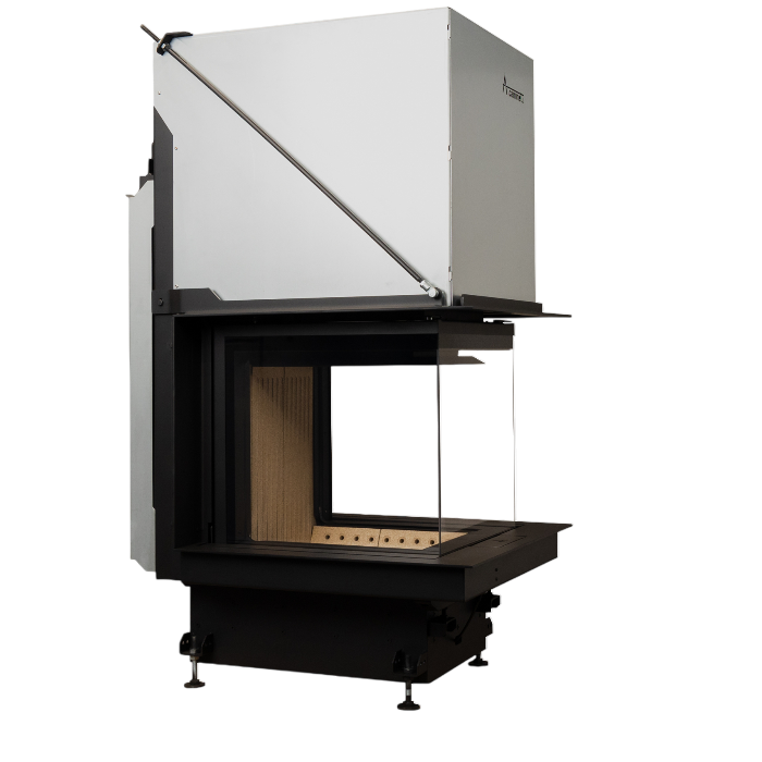 Inbouw Houtkachel Room Divider Crystal 3D 50x50 Premium Edition