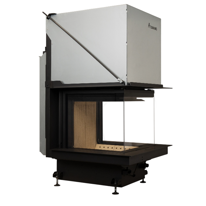 Inbouw Houtkachel Room Divider Crystal 3D 50x70 Premium Edition