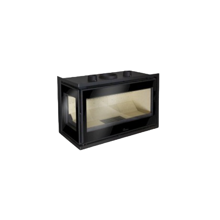 Inzethaard Houtgestookt 150 mm Adour 700 Links Glas