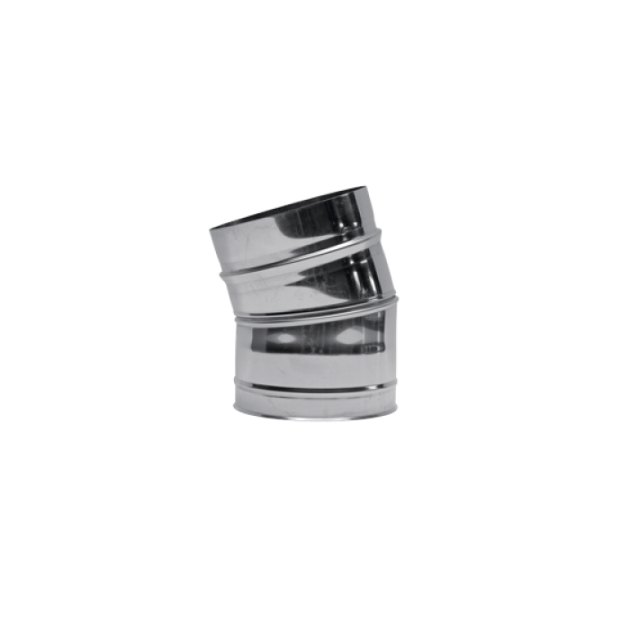 Rookkanaal 180 Ew. Segmentbocht 15 Gr.