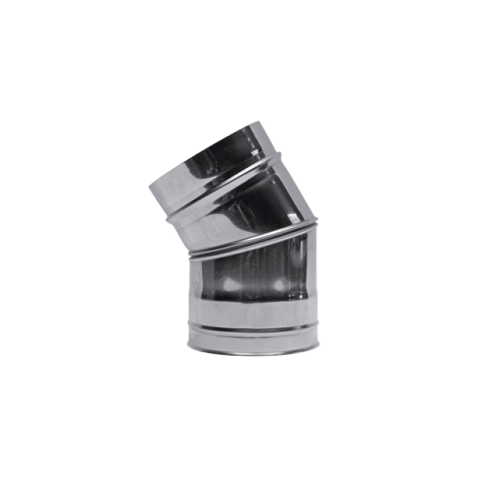 Rookkanaal 180 Ew. Segmentbocht 30 Gr.