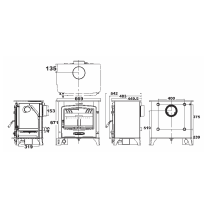 Houtkachel CV Greenly 21 kw