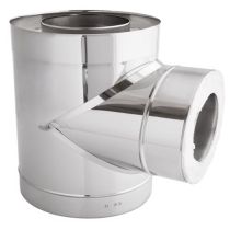Rookkanaal Darco 180 Dw. T-Stuk Met Deksel 90 Graden