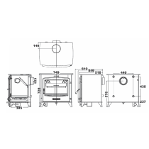 Houtkachel CV Greenly -The Beast- 30 kw 
