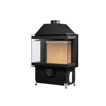 Inbouw Houtkachel Crystal 60 Open Side