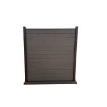 Modulair Schutting Composiet Donker Grijs 180x180 cm (zonder palen)