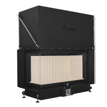 Inbouw Houtkachel Quattro 100 Max Links Glas