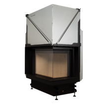 Inbouw Houtkachel Quattro 50 Rechts Glas Premium Edition