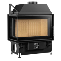 Inbouw Houtkachel Quattro 70 L Links Open Side