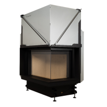 Inbouw Houtkachel Quattro 70 Rechts Glas Premium Edition