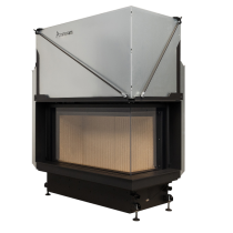 Inbouw Houtkachel Quattro 90 Rechts Glas Premium Edition