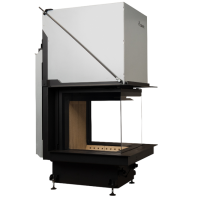 Inbouw Houtkachel Room Divider Crystal 3D 50x50 Premium Edition