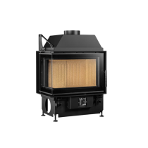 Inbouw Houtkachel Quattro 60 L Links Open Side