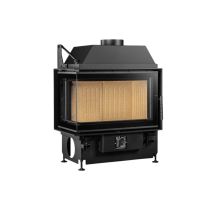 Inbouw Houtkachel Quattro 80 L Links Open Side