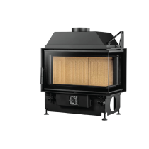 Inbouw Houtkachel Quattro 80 R Rechts Open Side