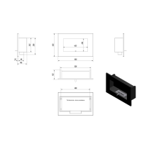 Bio Ethanol Haard DELTA black 60