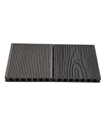 Composiet Vlonderplank Licht Grijs 2,3 x 14,8 Cm Houtnerf / Ribbel Kleurstaal