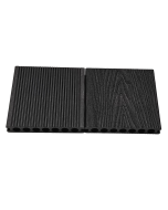 Composiet Vlonderplank Donker Grijs 2,3 x 14,8 Cm Houtnerf / Ribbel