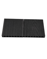 Composiet Vlonderplank Donker Grijs 2,3 x 14,8 Cm Houtnerf / Ribbel Kleurstaal