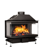 Inbouw Houtkachel Crystal 60 Open Side