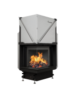 Inbouw Houtkachel Quattro 50 Links Glas Premium Edition