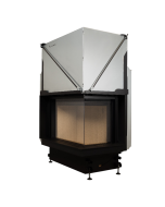 Inbouw Houtkachel Quattro 50 Rechts Glas Premium Edition