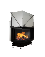 Inbouw Houtkachel Quattro 70 Links Glas Premium Edition