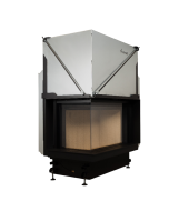 Inbouw Houtkachel Quattro 70 Links Glas Premium Edition