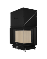 Inbouw Houtkachel Quattro 80 Max Rechts Glas