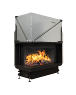 Inbouw Houtkachel Quattro 90 Links Glas Premium Edition