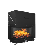 Inbouw Houtkachel Quattro 90 Max Links Glas