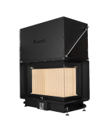 Inbouw Houtkachel Quattro 90 Max Rechts Glas